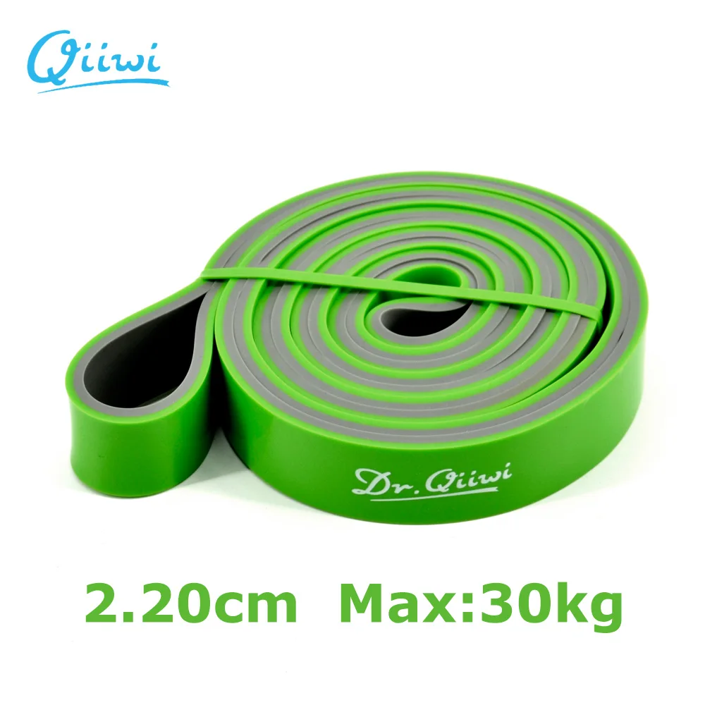 Dr. Qiiwi 210 см, набор резиновых эластичных резинок для йоги, упражнений, лент, петля для тренировок, фитнес, оборудование для резинки, растягивания тела - Цвет: Green