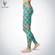 Новое поступление, женские леггинсы с лисой, модные тонкие леггинсы, высокие эластичные и удобные гетры, штаны, уличная одежда, леггинсы с животными