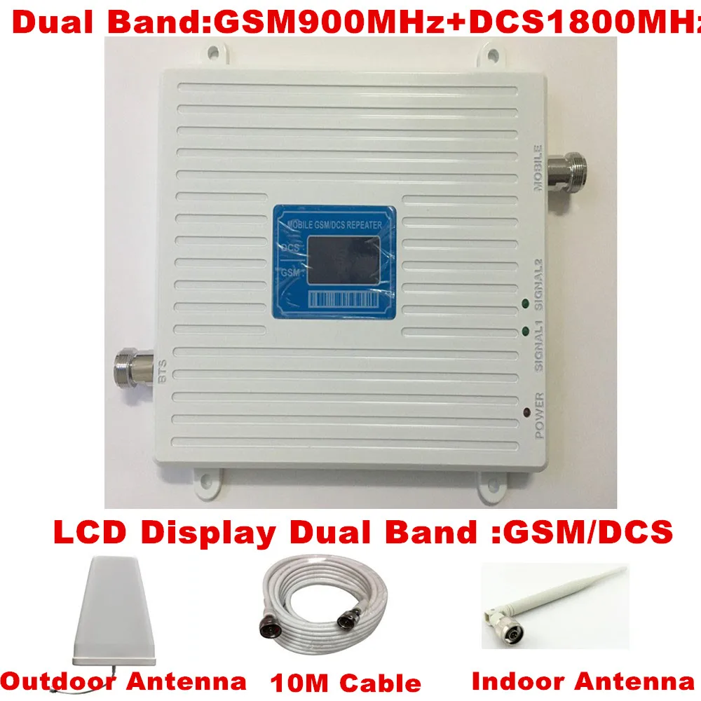 

LCD Display ! GSM 4G Repetidor Sinal Celular Siganl Repeater GSM 900 4G DCS 1800 Antenna Mobile Phone Signal Booster Amplifier