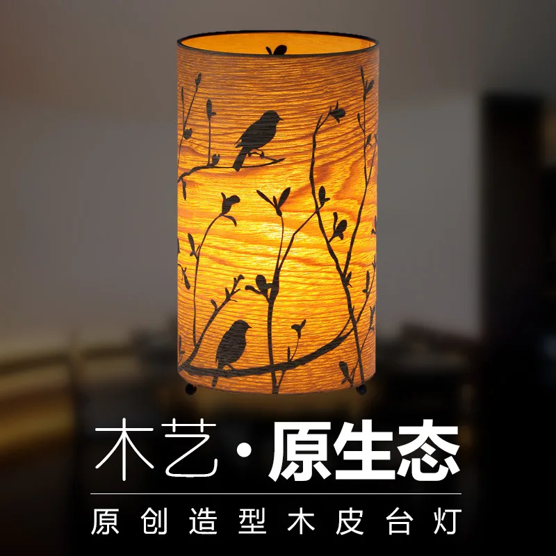 

detonation model silhouette bedroom living room warm bed lamp led desk lamp woodwork restoring ancient ways is light