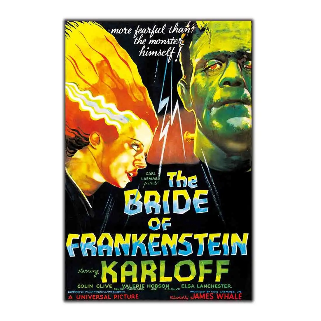 Горячее художественное украшение bride_of _ Frankenstein домашний Настенный декор 8x12 12x18