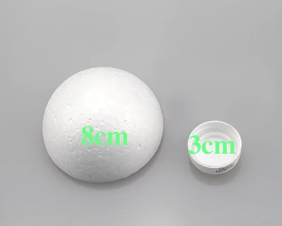 2-30cm in diameter white Half Round Solid Polystyrene Styrofoam Foam Balls for children/kids DIY handmade/Decoration materials