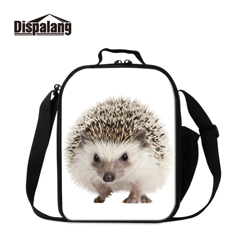 Bolsas de Armazenamento para Recipiente de Criança Dispalang Portátil Almoço Malote Isolado Ouriço Palavra Térmica Menina Refrigerador Caixa Comida Piquenique Pacote