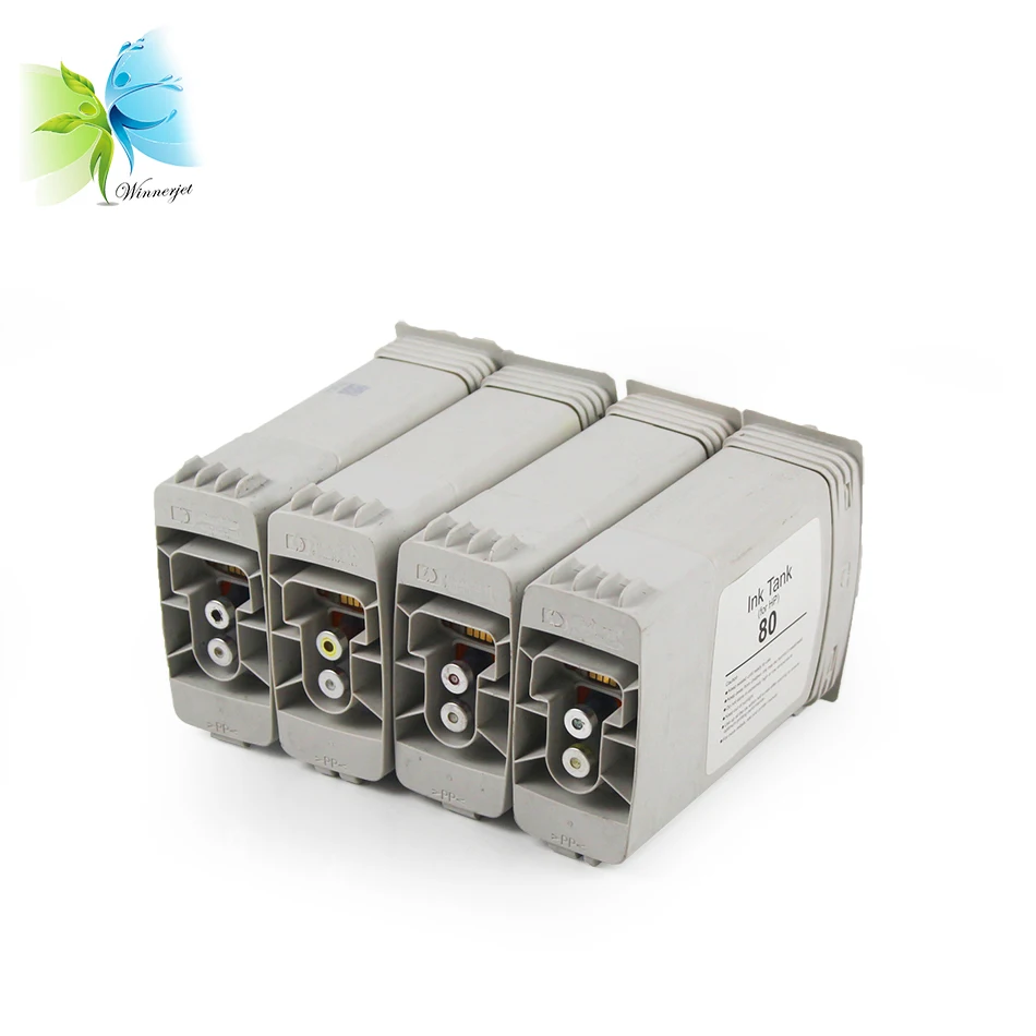 

Winnerjet 2 sets/lot compatible ink cartridge for HP 1050 1050c 1055cm 1055 with dye ink for HP 80 full ink cartridges