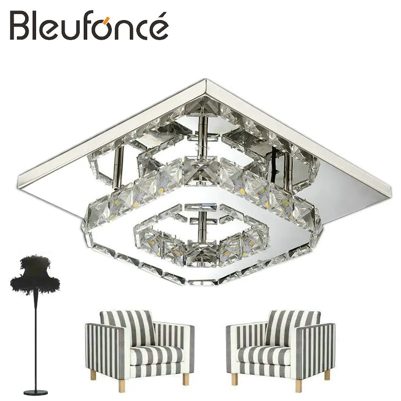 

Ceiling Lamps Modern Simple 12W LED Ceiling Lamp Interior Crystal Decorative Lighting Bedroom Living Room led Lighting BL208