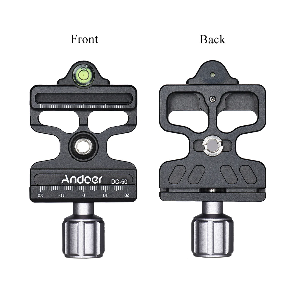 Andoer DC 50 БЫСТРОРАЗЪЕМНАЯ пластина зажим типа 1/4 &quot&amp 3/8&quot винтовое отверстие для