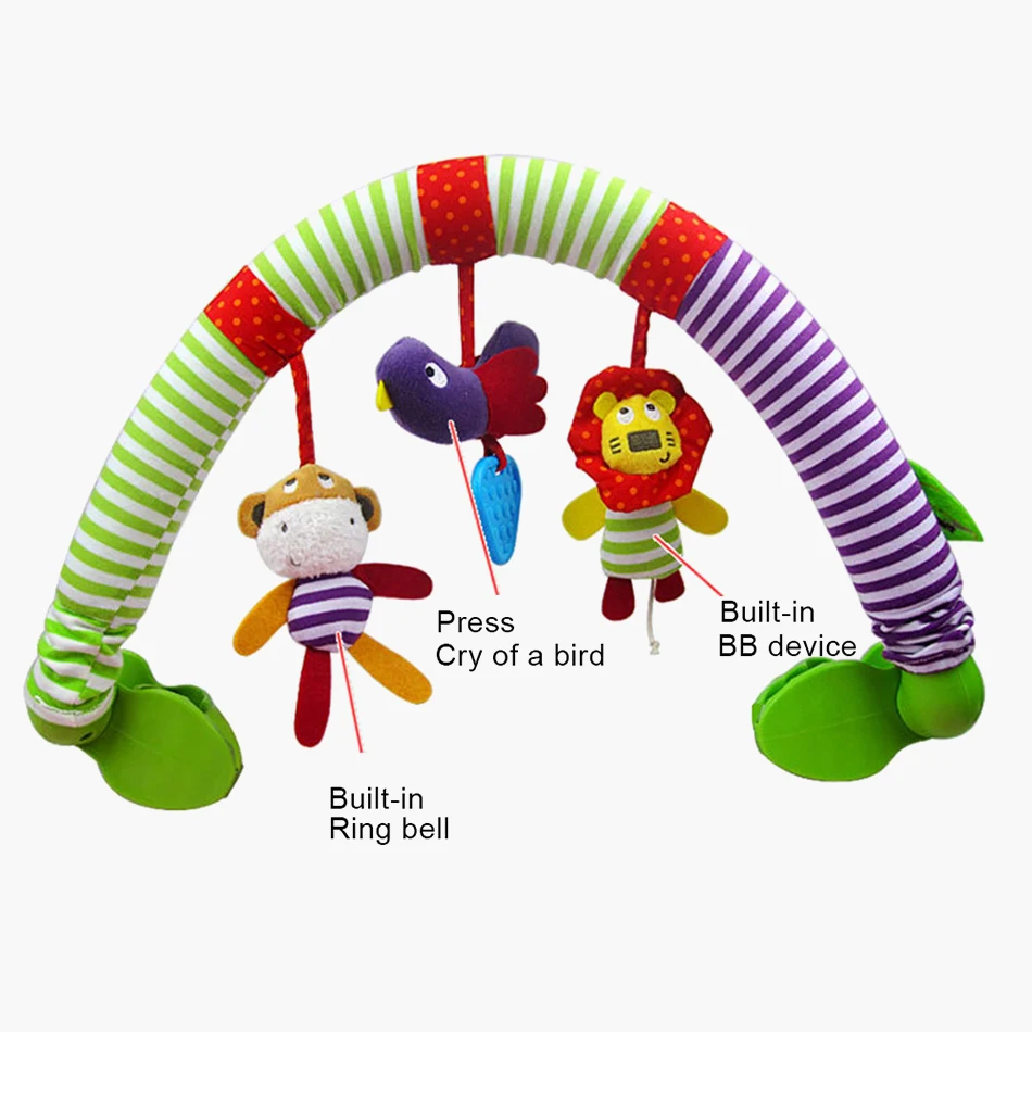 Детские игрушки, передвижные Погремушки для новорожденных, детская коляска с клипсой, подвесное сиденье, коляска, игрушки, океан, лес, небо, летающее животное, погремушка