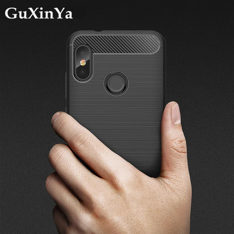 Best Guxinya Silicone Cases For Xiaomi Mi A2 Lite Cover Soft Carbon Fiber Back Redmi 6 Pro Fundas For Xiaomi Mi A2 Lite Shell