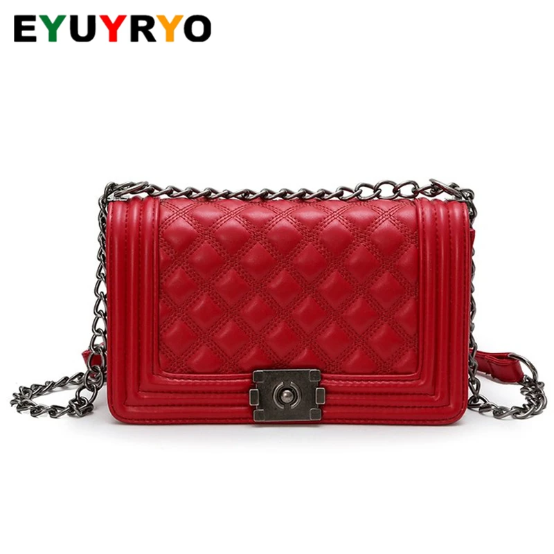 

New Luxury Brand Crossbody Bags for Women Chain Diamond Lattice Designer Handbags Women Messenger Bag 2019 Summer bolsa feminina