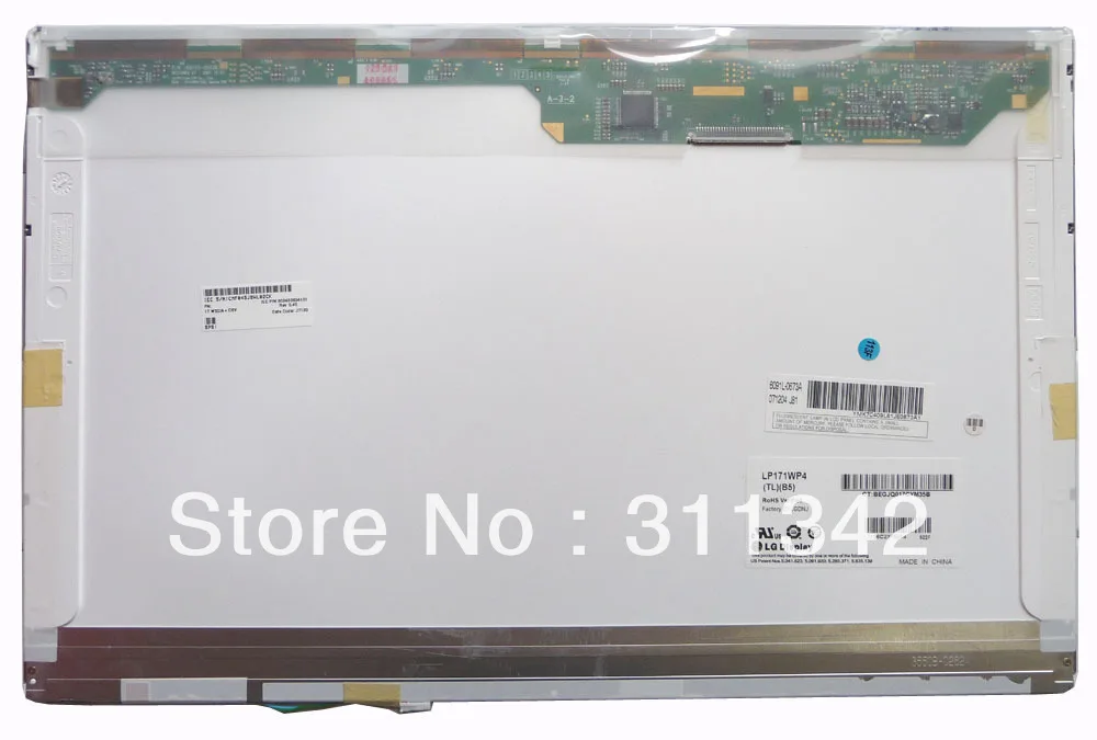 

17.1" Laptop LCD Screen panel LP171WP4 (TL)(B5) for  TOSHIBA SATELLITE PRO L350