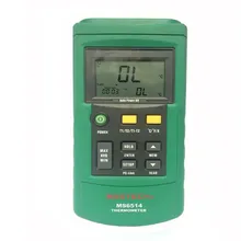 MASTECH MS6514 Двухканальный Цифровой Термометр Регистратор Температуры Тестер Интерфейс USB 1000 Компл. Данных KJTERSN Термопары