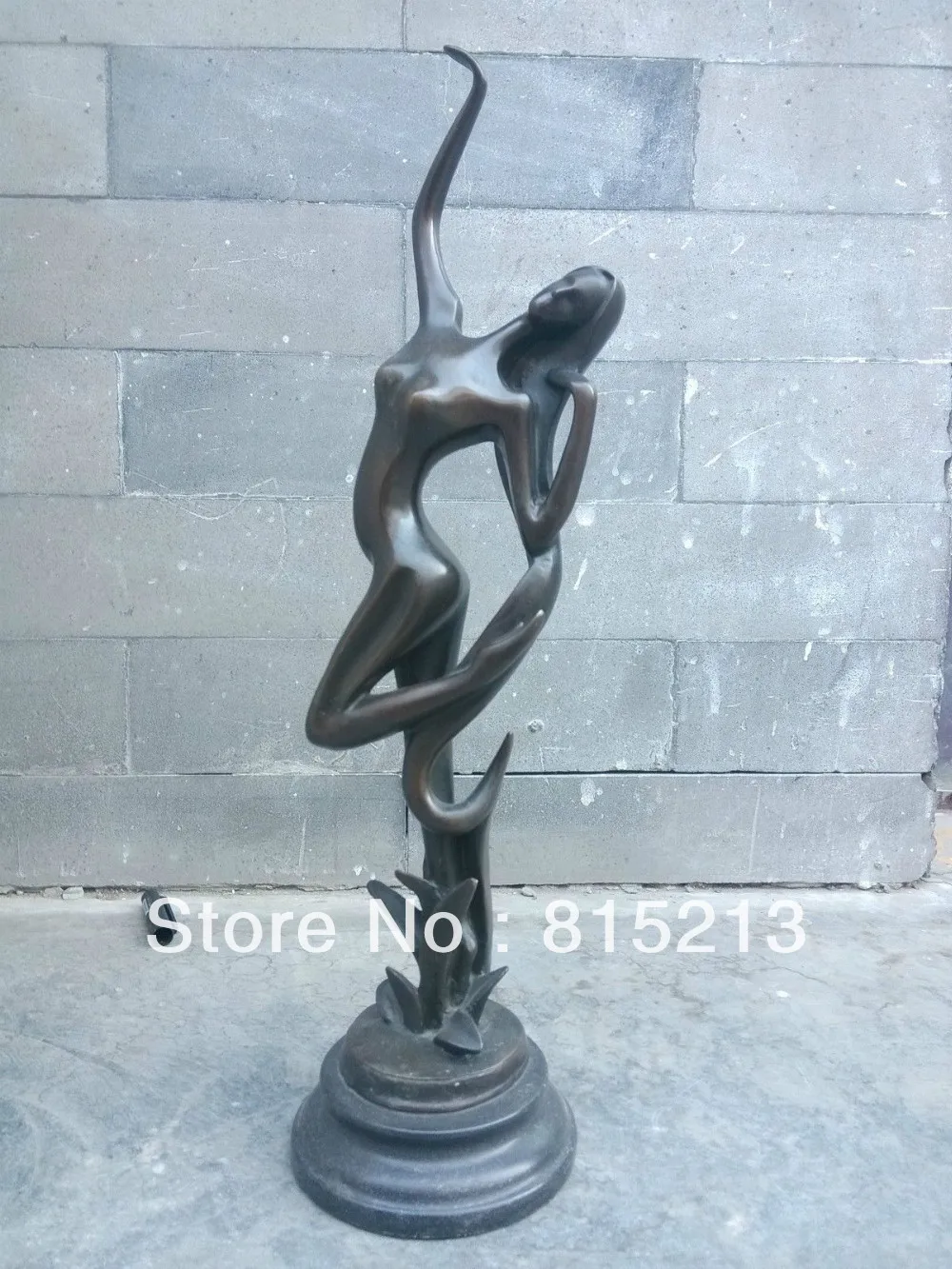 

bi00508 Westward abstract art bronze carved finery dancing belle statues