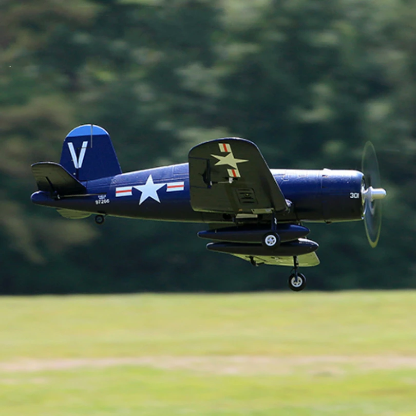 FMS 800 мм Mini F4U Corsair V2 синий с рефлексным гироскопом 4CH EPO маленький дешевый PNP RC