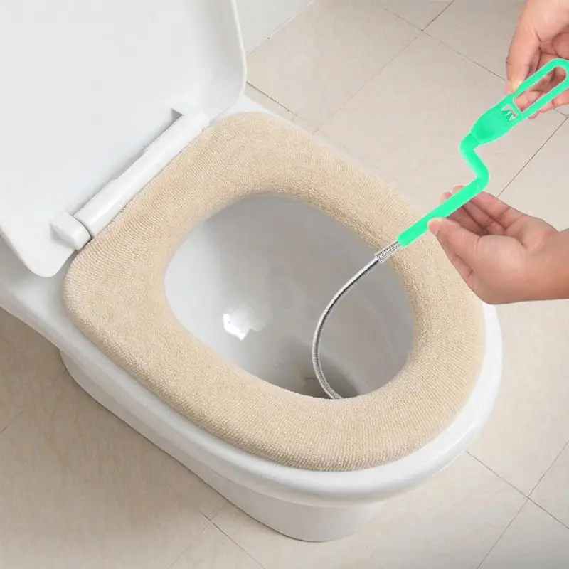 Long Sewer Cleaning Wire Spring Home Bendable Sink Tub Toilet Dredge Pipe Snake Removal Clog Hair Filter Drain Cleaners Tools