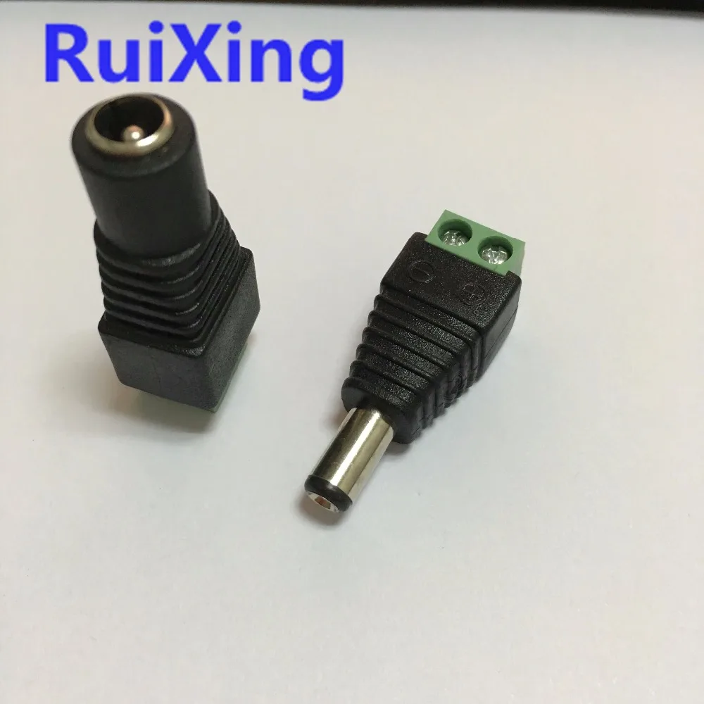 

CCTV Cameras 2.1 x 5.5 5.5*2.1mm Male Female DC Power Plug Jack Adapter Connector Plug