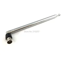 1 шт. телескопическая цифровая, Бесплатный просмотр 15dbi DVB-T ТВ HD ТВ антенна IEC Разъем Антенна