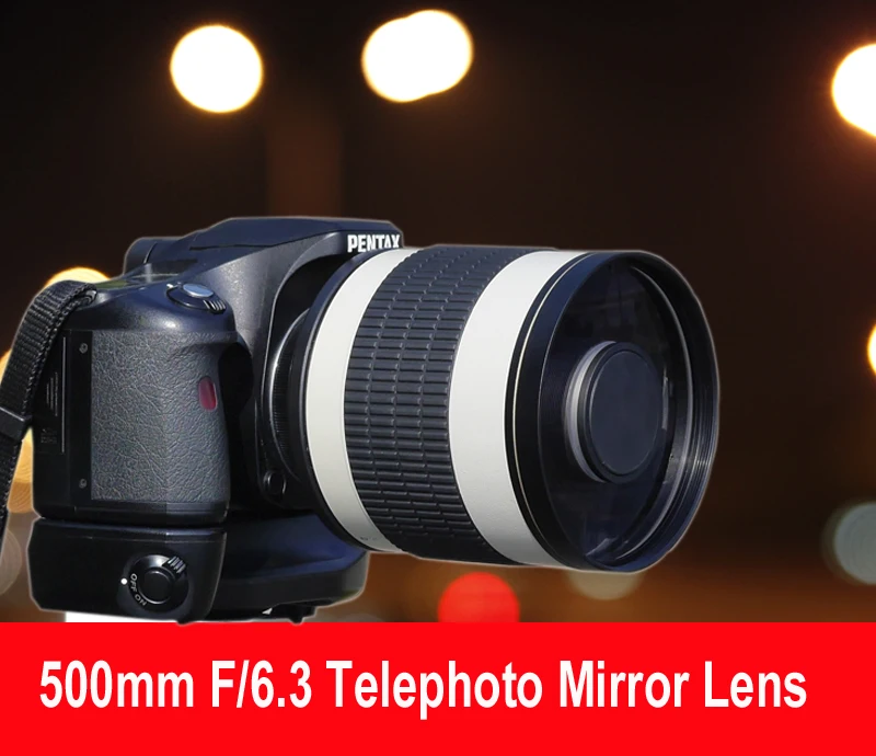 V BESTLIFE 500mm F//6.3 Fixed Manual Focus Telephoto Lens,Multi Coated Optical Glass Lens Eyepiece for DSLR//SLR Digital Camera with Adapter Ring for Canon,Nikon,Sony,Pentax T2-EOS Adapter for Canon