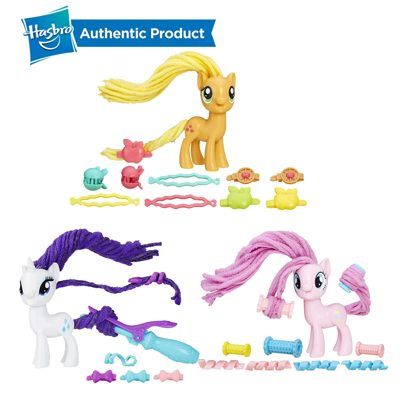 Hasbro мой маленький пони скрученные прически редкость Пинки Пай Эпплджек ПВХ