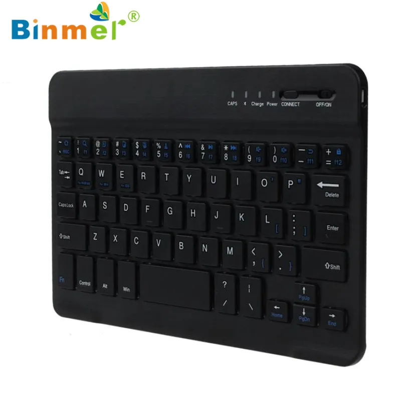 

Binmer 2017 Free shiping Ultra Slim Aluminum Wireless Bluetooth Keyboard For IOS Android Windows PC Sep 22