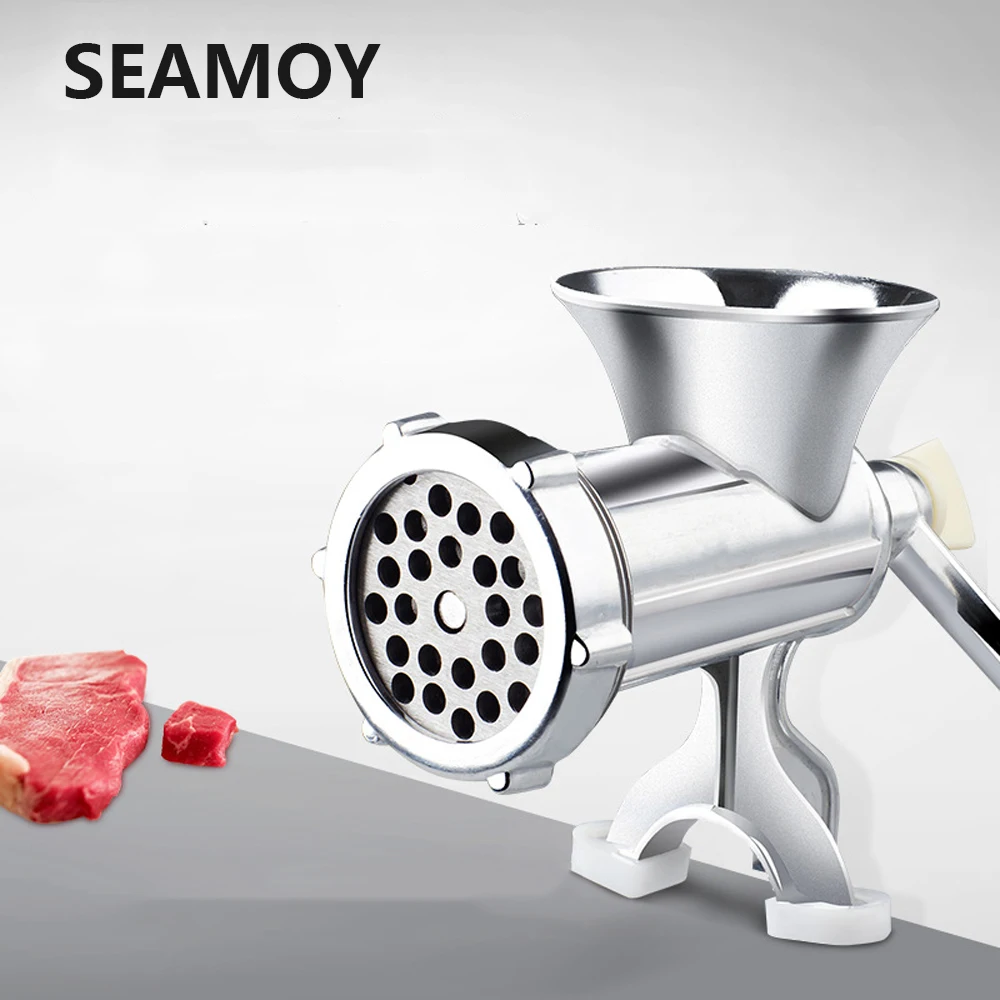 Ручная мясорубка Seamoy Мясорубка из алюминиевого сплава машина для приготовления