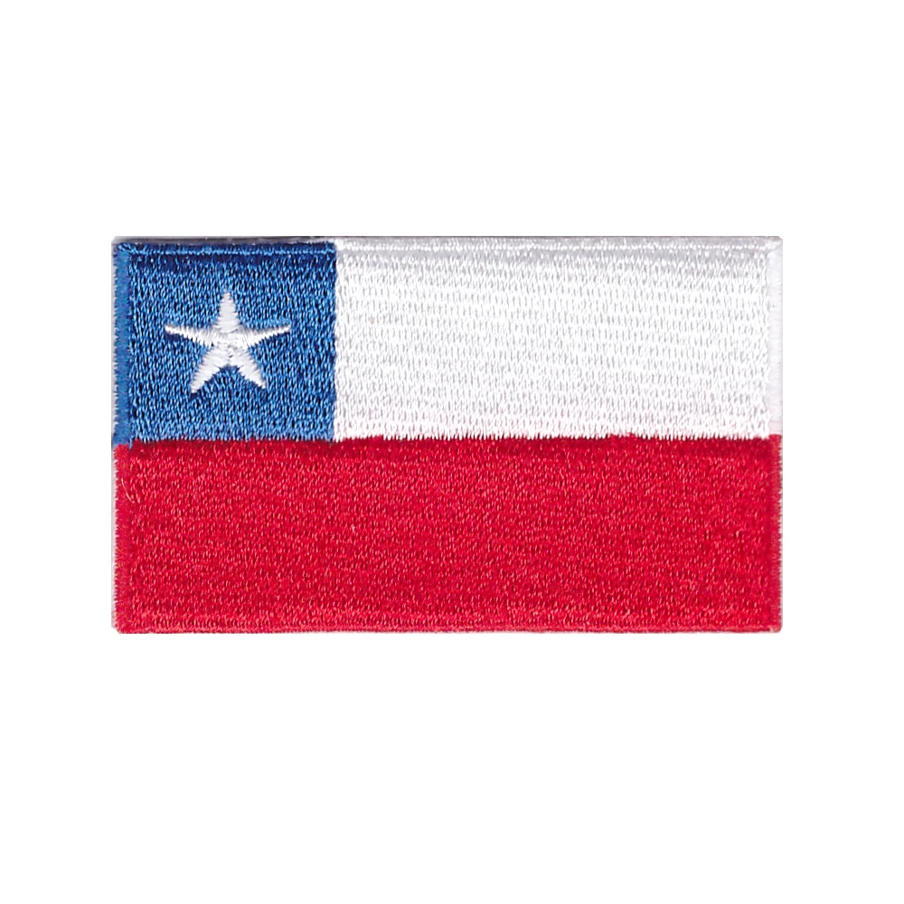 South American flag embroidery iron on patches for clothing