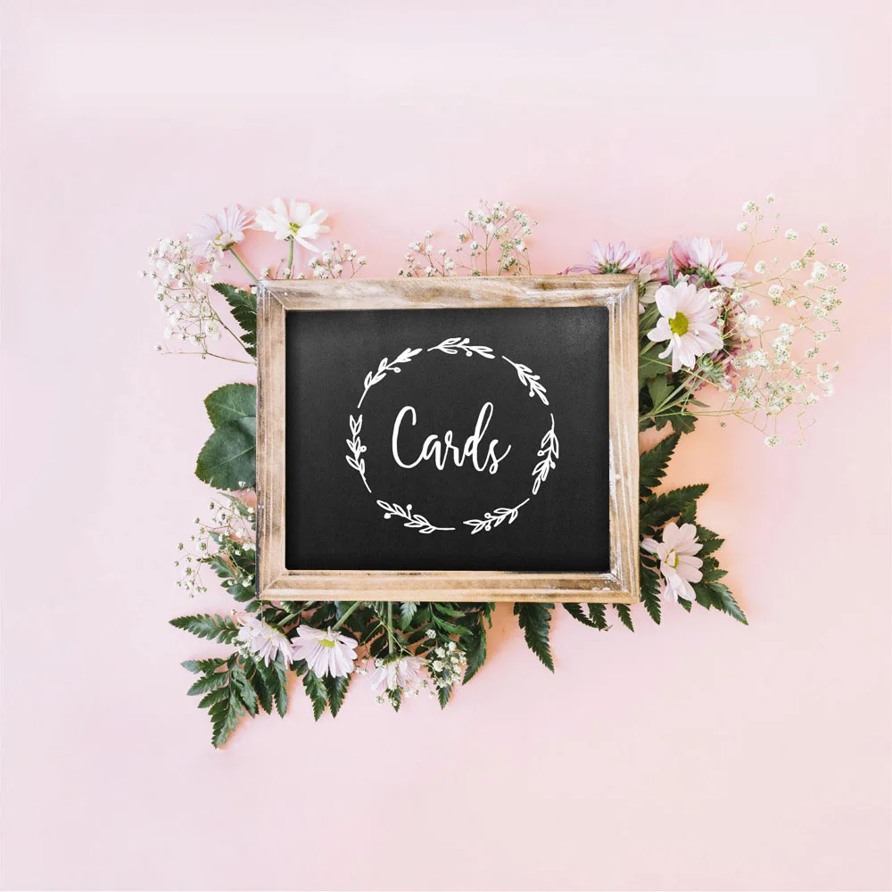 

Cards Gifts Decal Wedding Decals Sticker Vinyl Art Removable Self Adhesive Stickers Rustic Simple Wedding Decoration G248