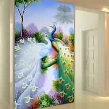 5D DIY Алмазная вышивка животное Павлин Вышивка крестиком DIY алмазная живопись рукоделие Алмазная мозаика, стразы домашний Декор подарок