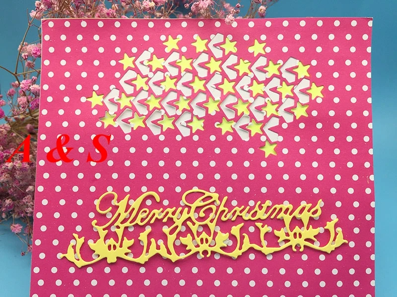  Y416 METAL CUTTING DIES Merry Christmas Letter Scrapbook card invitation paper craft party decor em - 32853634634