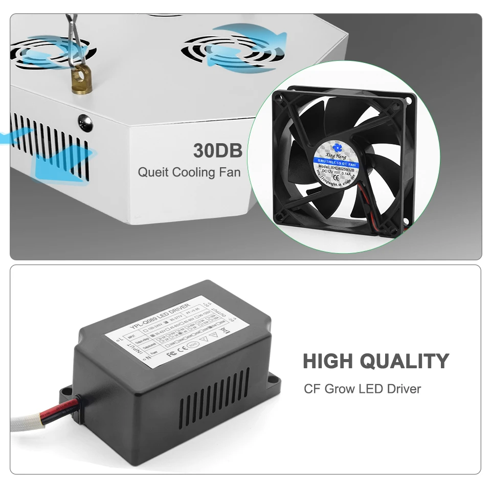 Citizen CLU048-1212 COB светодиодный Grow светильник 300W 600W 900W полного спектра, для теплицы гидропоники растения растут светильник заменить HPS лампы