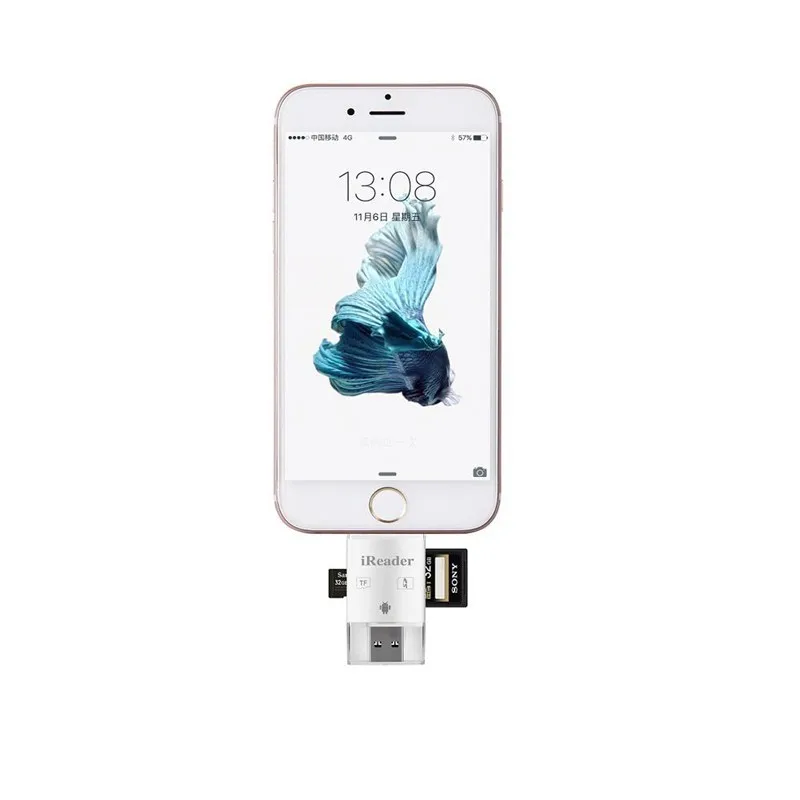 3в1 iFlash накопитель USB Micro SD SDHC TF OTG Кардридер писатель для iPhone Android