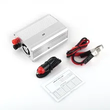 Automobiles 300W Car Auto Power Inverter Aluminum Alloy Vehicle Voltage Inverter DC12V To AC110V Power Inverter Adapter Silvery