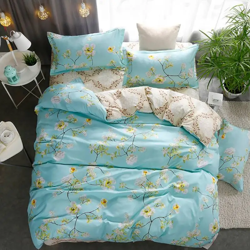 3 Pcs Bedding Sets 16 Types Printed Duvet Cover Set HD Printed