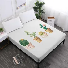 Cartoon Cactus Bed Sheet Green Plant Print Fitted Sheets Letter Print Sheet Funny Mattress Cover Polyester Bedclothes D40 Cartoon Cactus Bed Sheet Green Plant Print Fitted Sheets Letter Print Sheet Funny Mattress Cover Polyester Bedclothes D40