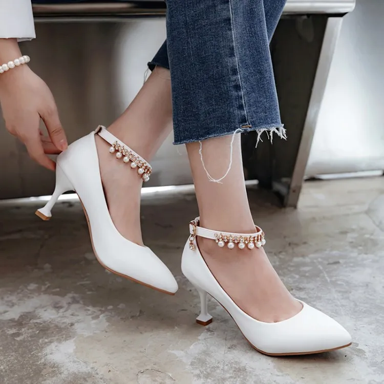 

Big Size 11 12 13 14 15 high heels sandals women shoes woman summer ladies spike Package the heel buckles Pointed