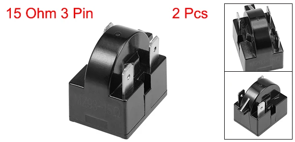2 шт. 15 Ом 3 Pin холодильник стартер PTC реле