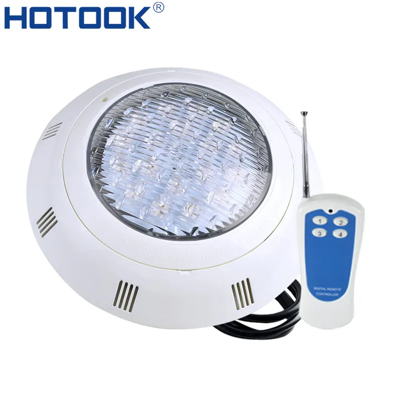 HOTOOK Underwater Lights RGB Surface Mounted LED Swimming Pool Light IP68 Waterproof 12V