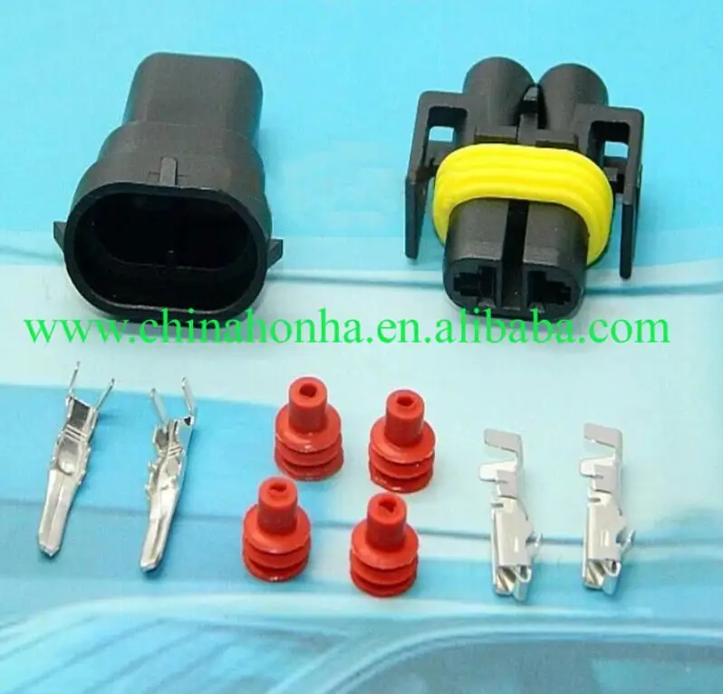 

Free shipping 5sets 2pin Auto Black Metri-Pack 280 Sealed Female Pigtail 12124819