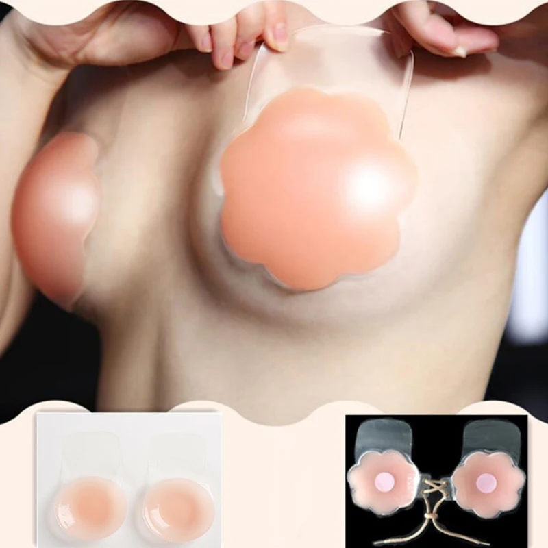 

Gel Silicone Self-adhesive Stick On Push Up Strapless Bras Invisible Backless