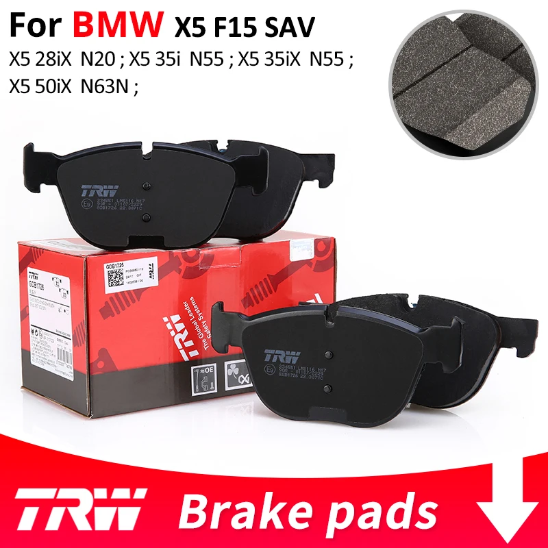 4pieces/set TRW Front/Rear Car Brake Pads/Brake piece For BMW X5F15 SAV