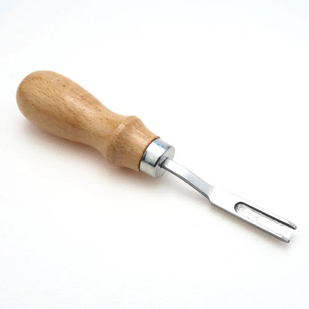 Кожа резка Groover DIY Skiving сплав сталь строчка инструмент кромка скошенная деревянная ручка французский стиль шаблон ручной работы обрезки