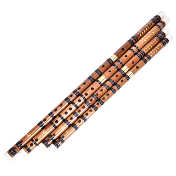 

1PC Bamboo Flute Professional Woodwind Flutes Musical instruments C D E F Key Chinese dizi Transversal Flauta+flannel flute bag
