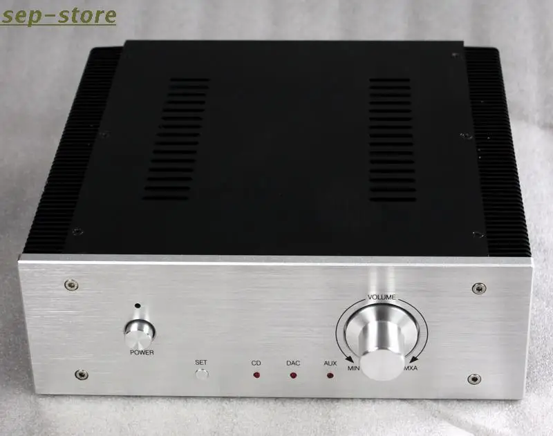 Silver black 2606A Full aluminum preamp chassis Power amp box /DIY case 