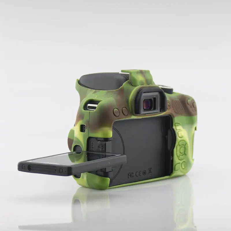 Силиконовая кожа брони чехол корпус протектор для Canon EOS Rebel T6i/Kiss X8i тела DSLR камеры только