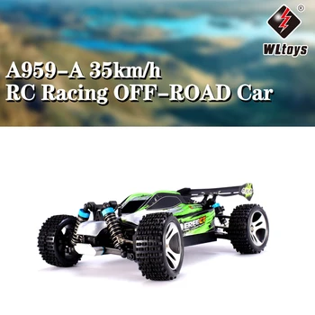 

Wltoys A959-A 2.4G 1/18 Scale 4WD RC Speedcar 35km/h Remote Control Racing High Speed Shockproof Off-Road Car