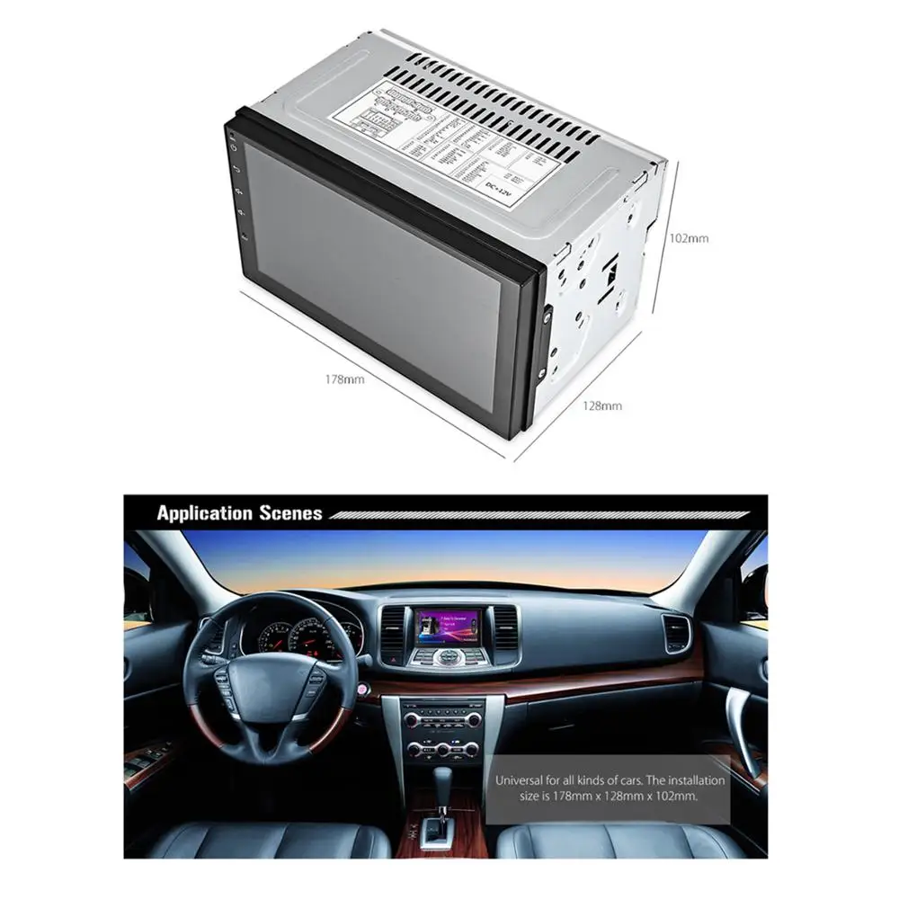 Android 8 1 2 Din автомобильное радио Stero авто Поддержка RDS 7 ''сенсорный экран GPS