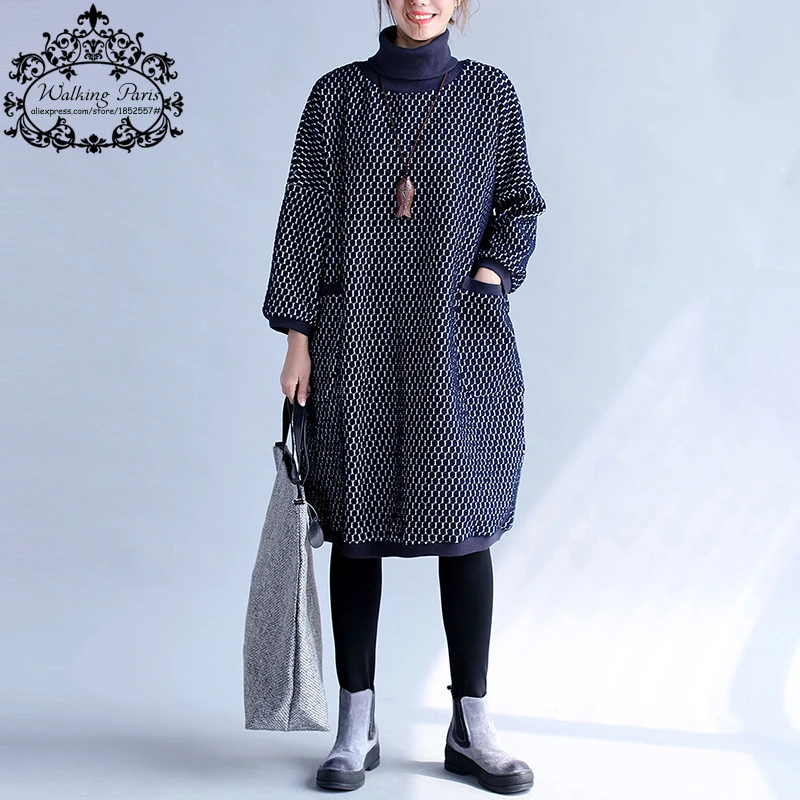 Resultado de imagen de plus size turtleneck plus polka dot dress