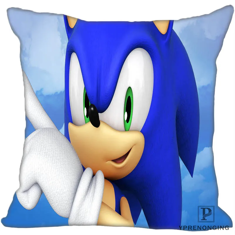 Квадратный чехол для подушки на заказ Sonic the Hedgehog, Наволочка на молнии, чехол 35X35,40x40,45x45 см(с одной стороны) 180522-02-226