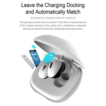

T2 Mini Binaural Wireless Headset, IPX7 Waterproof 2-in-1 Sync Connection For Bluetooth Earphone Auto Pairing/ Re-connection