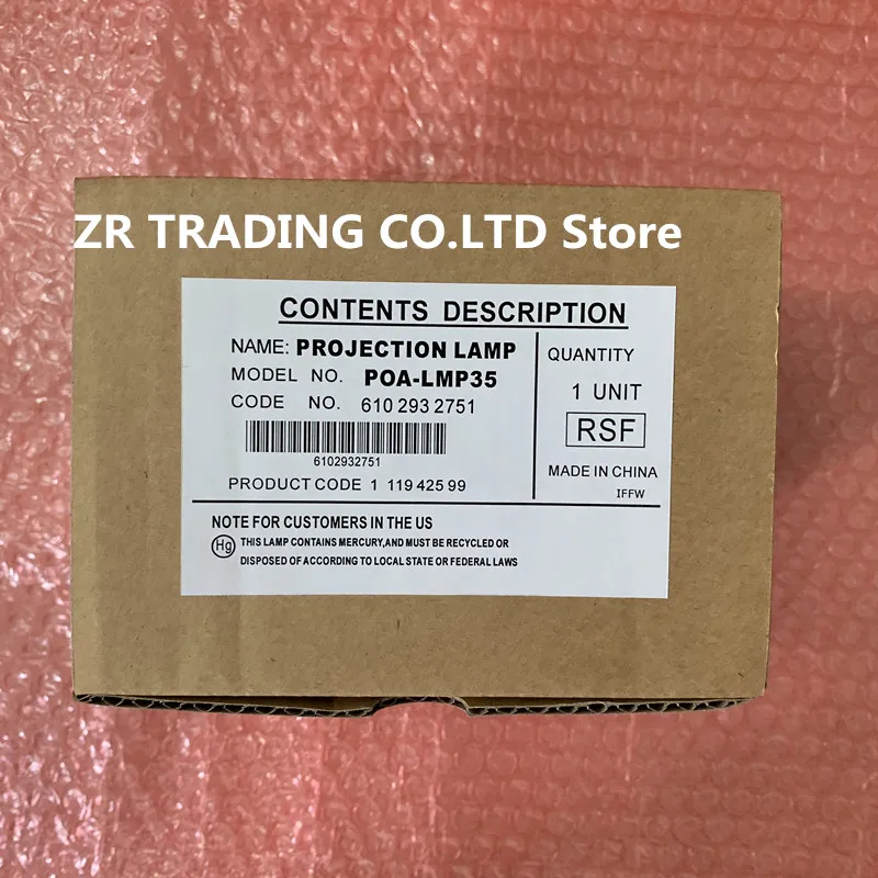 Zrlamps POA-LMP35 оригинальная прожекторная лампа для PLC-SU30 PLC-SU31 PLC-SU32 PLC-SU33 PLC-SU35 PLC-SU37 PLC-SU38