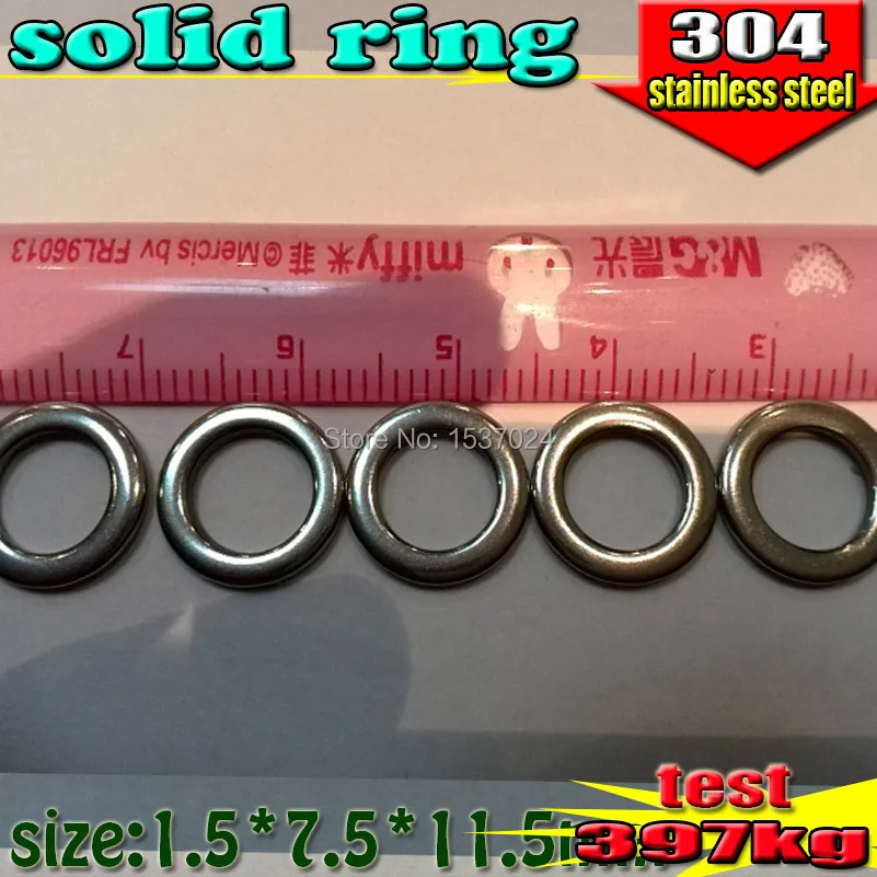 Iscas de Pesca Pcs o Melhor de 304 Conector Anel Sólida Tamanho * 11.5mm Quantidade 1000 Aço Inoxidável 1.5*7.5mm 3 Iscas artificiais
